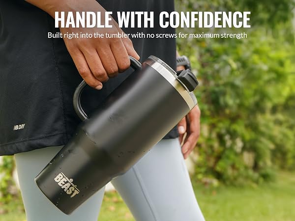 Premium Stainless Steel Insulated Tumbler with Handle