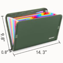  Letter Size and 13 Multicolored Pockets 