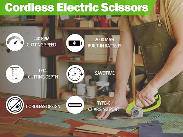 Cordless Electric Scissors 
