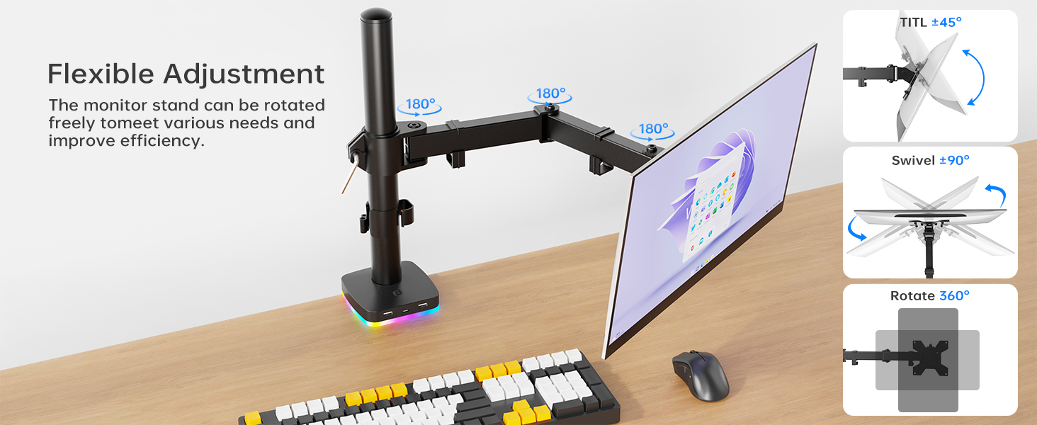 Single RGB Monitor Stand