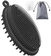 HEETA Silicone Body Scrubber, Gentle Exfoliating Body Scrubber, 2 in 1 Silicone Body Brush, Showe...