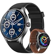Smart Watch for Men Android iPhone [2 Bands], 1.27'' HD Fitness Watch with Bluetooth Call &amp; Answe...