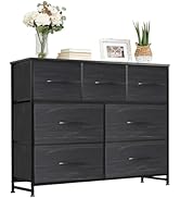 Accver Dresser with 7 Drawers for Bedroom, Fabric Clothes Cabinet for Closet, Anti-Tip Storage Dr...