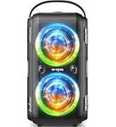 W-KING Bluetooth Speaker, (180W PEAK)80W Party Portable Speaker Bluetooth Wireless Boom box/4 Dri...