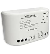 Yitouniu 1 Channel Updated Tuya WiFi Wireless Smart Switch Momentary Inching Self-Locking Relay M...