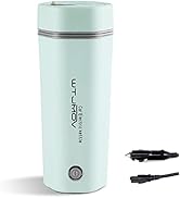 WTJMOV 12V Car Electric Travel Kettle, Portable Electric Tea Coffee Kettle for 12V Car, Water Boi...