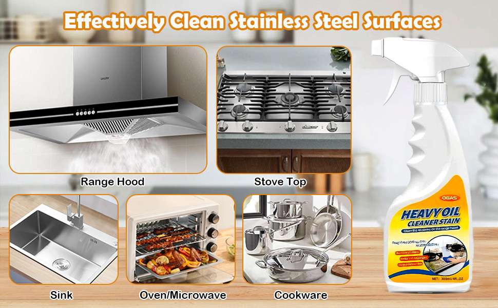 Stainless Steel Cleaner, Kitchen Appliances Cleaning Spray