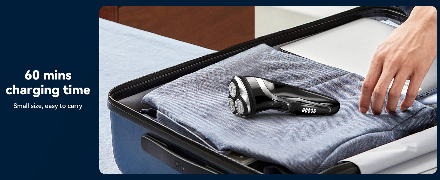 Electric Razor for Men with Pop-Up Trimmer