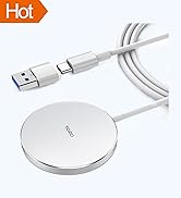 TOZO W6 Wireless Magnetic Charger, 15W Fast Charging Pad with Aviation Aluminum Numerical Control...