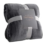 TASTHROW Large Flannel Fleece Throw Blanket, 50×70 Inch - Cozy Lightweight Thick Blanket - All Se...