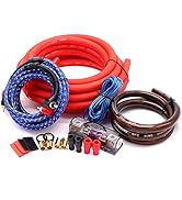 0 Gauge Audio Amplifier Installation Wiring Systems KIT,3000 Watt Amp Wiring Kit Make Connections...
