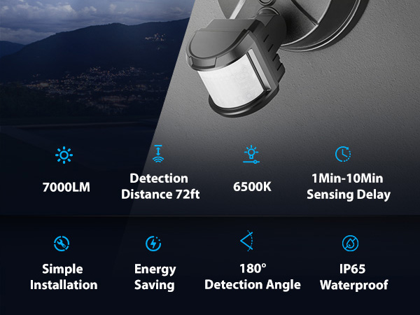 versatile outdoor led flood light with motion sensor