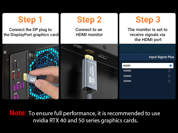displayport to hdmi 2.1 8k