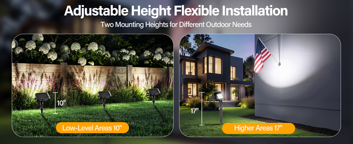solar spotlights outdoor waterproof