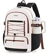 LOVEVOOK School Backpack for Teen Girls, Large Capacity College Student Backpacks with Water Bott...