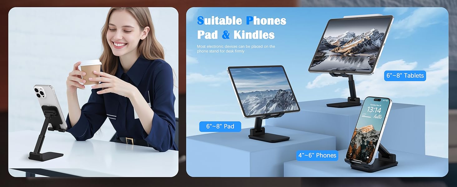 suitable phones pad &amp;amp; kindles most electronic devices can he placed on the phone for desk firmly