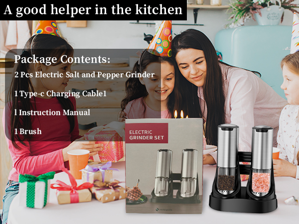 salt and pepper shakers electric salt and pepper grinder set