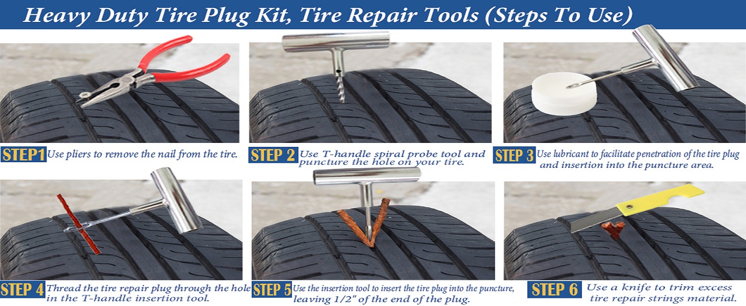 Heavy Duty Tire Plug Kit