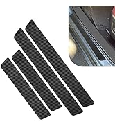 Ferianl 4PCS Car Door Sill Protector, Carbon Fiber Car Door Threshold Protection, Auto Doors Edge...