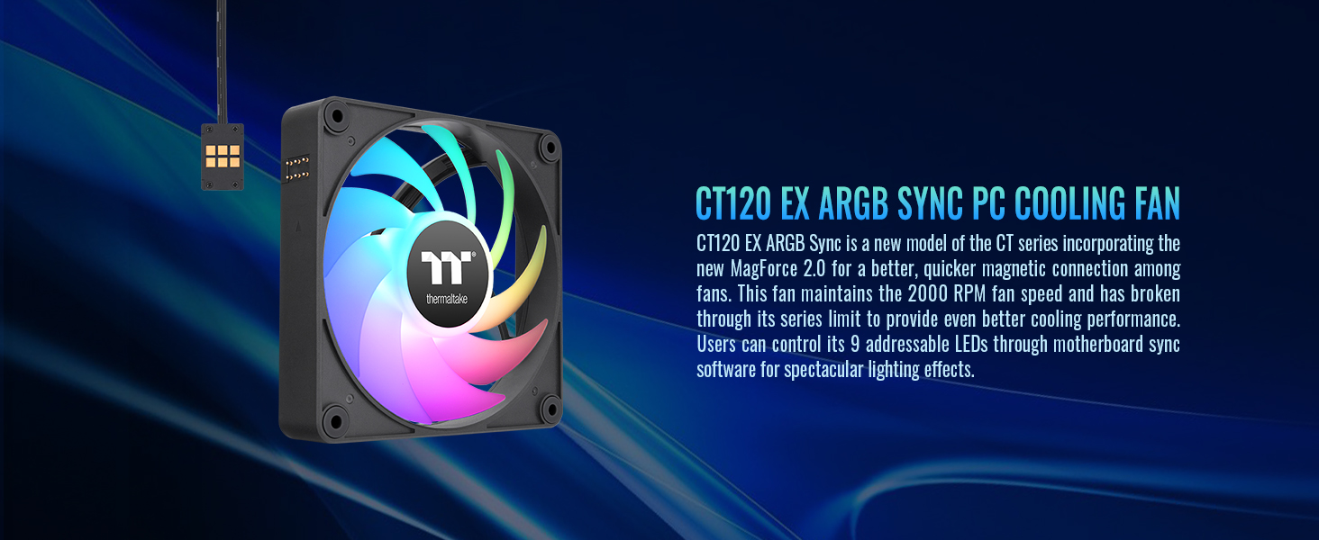 CT120 EX ARGB Sync PC Cooling Fan (3-Fan Pack)