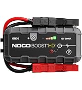 NOCO Boost HD GB70 2000 Amp 12-Volt UltraSafe Lithium Jump Starter Box, Car Battery Booster Pack,...