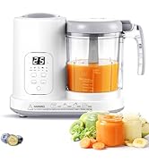 Baby Food Maker Pro Steamer Blender: 4 in 1 Auto Steam Blend and Puree Maker with Self-Clean for ...