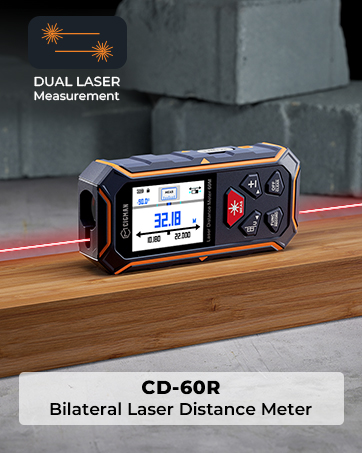 Dual laser measuring tool