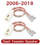 RED WOLF Front Dash Tweeters Speaker Wiring Harness Adapter Connector Plug Replacement for Dodge ...