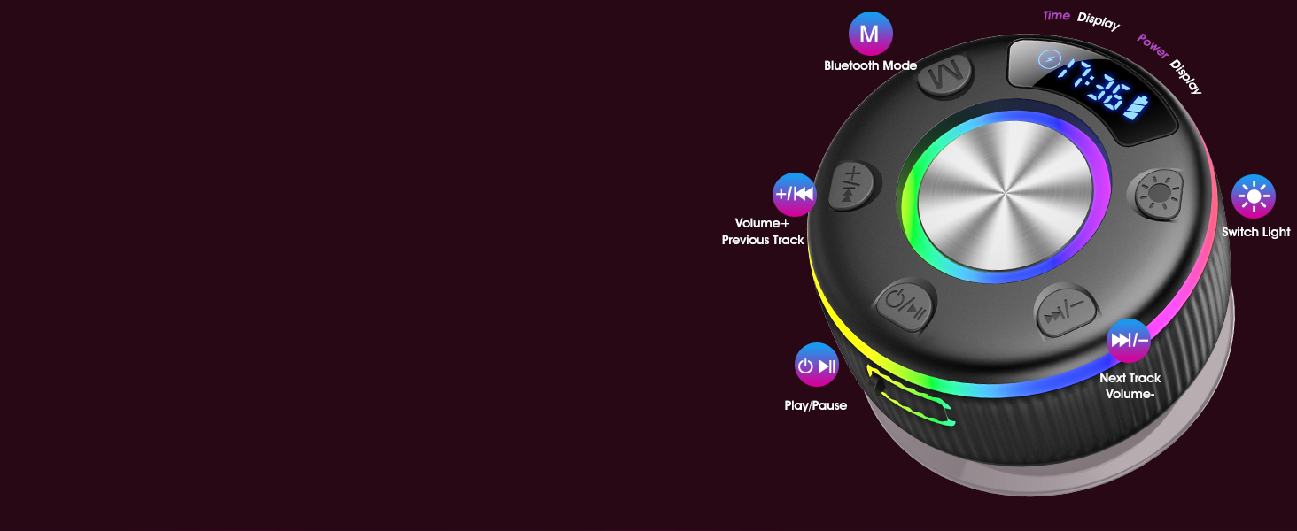 bluetooth shower speaker