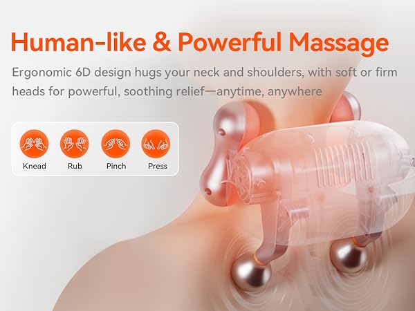 IKEEPFIT Cordless Neck Massager with Heat