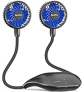 HandFan 10000mAh Portable Neck Fan Rechargeable, Wearable Personal Fans for Neck, Hands Free Neck...