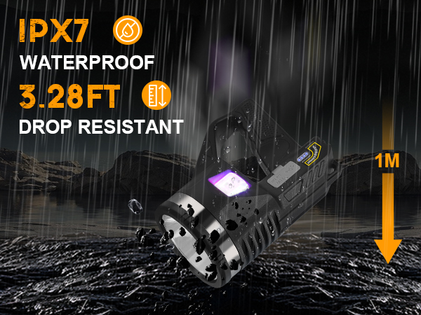 waterproof spotlight flashlight