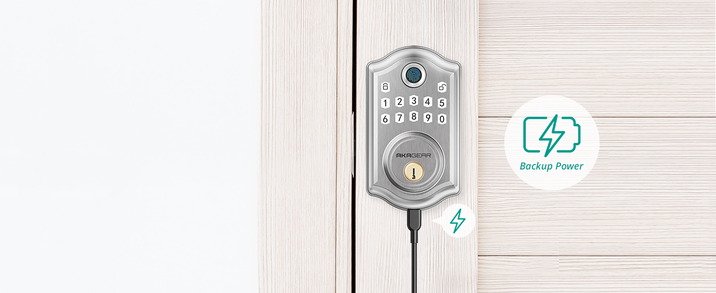 akagear smart door lock set