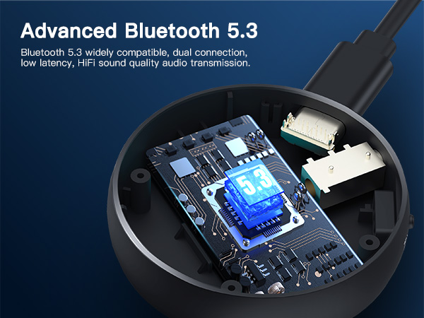 Bluetooth Transmitter Receiver for TV Airplane Home Stereo Wireless Adapter Low Latency Dual Link