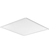 Lithonia Lighting CPX 2x2 LED Flat Panel Light, 2 Ft. x 2 Ft. LED Light Panel, Ceiling Lighting F...