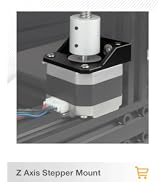 UniTak3D Z Axis Stepper Mount Ender 3 Bracket Nema 17 Motor Mounting L-Shape Plate Aluminum Alloy...