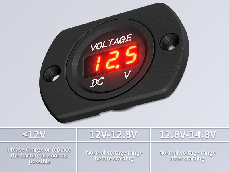 volt meter 12 volt 12 volt meter dc voltage display 12 volt gauge digital voltage gauge 12v gauge