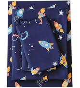 Twin Bed Sheets Set for Boys, 3-Piece Bed Sheet Set for Toddler, Soft Brushed Microfiber Bedding,...