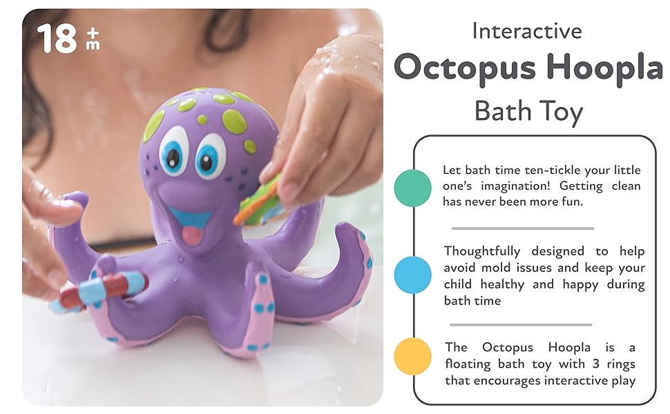 bath time, octopus toy, bath toy, nuby