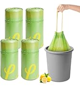 4 Gallon Trash Bags Drawstring Small Trash Bags Pull-Out Trash Bags Small Drawstring Thickened Co...