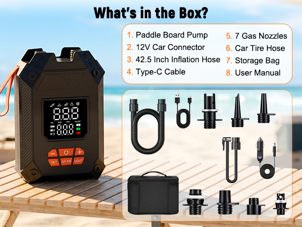 air pump for inflatables paddleboard accessories