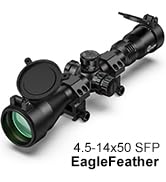 CVLIFE EagleFeather F02 Rifle Scope with Side Focus Parallax Adjustment, Illuminated Mil-Dot Reti...