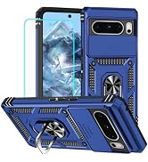 HNHYGETE for Pixel 8 Pro Case with Screen Protector: [Military Grade 20ft. Drop Tested] Slide Cam...