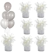 Moretreat Aluminum Foil Balloon Weights for Parties (6 pcs) - 0.31lb (140g) Each - Premium Balloo...