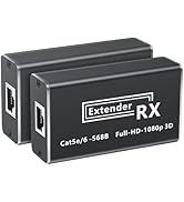 avedio links 164ft/50m HDMI Extender Over Cat 5e/6/7, Full HD 1080P Aluminum Alloy HDMI Over Ethe...