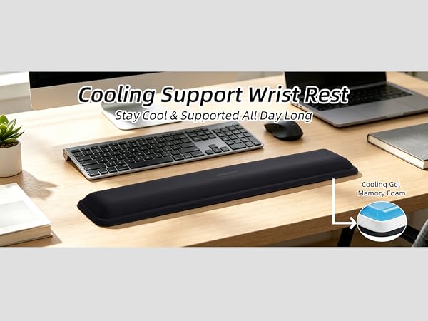 Gel Memory Foam Keyboard Wrist Rest