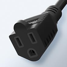 Switched Extension Cord 8 Ft Outdoor 3 Prong Extension Cord with Switch On Off Waterproof