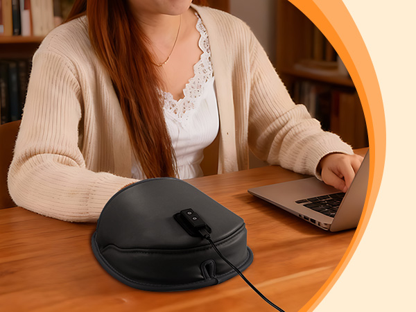 Nauttxon Heated Mouse Pad Hand Warmer - Dual-Sided Heating USB Heated Mouse Pad