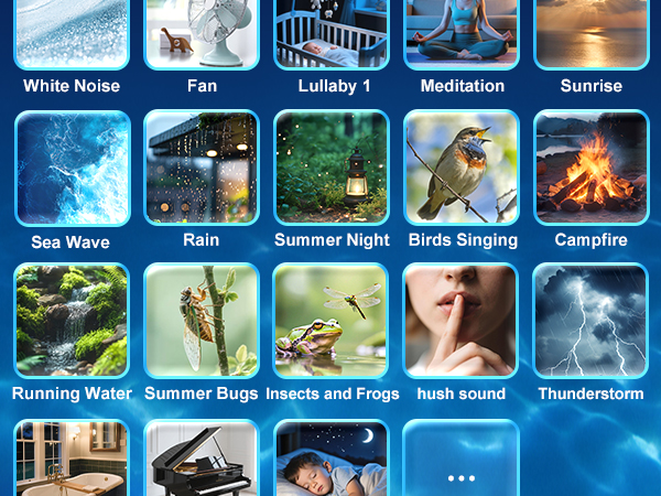 Baby Sound Machine for Kids Night Light Projector