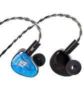 KBEAR KB02 in-Ear Monitor Headphones, Wired Bass Earbuds Colorful Bone Conduction Hybrid 1DD IEM ...